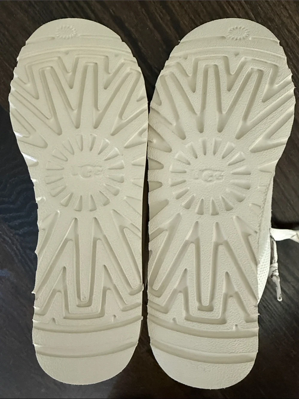 UGG Neutral-Tone Low Top Sneakers in Cream